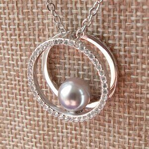 Misaki Silvertone 18" Necklace